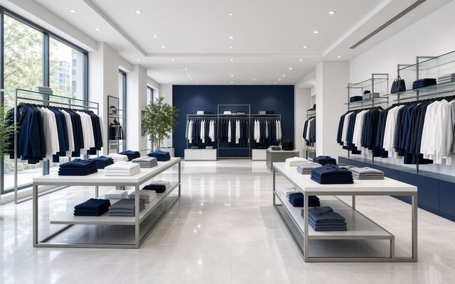 Clean retail showroom
